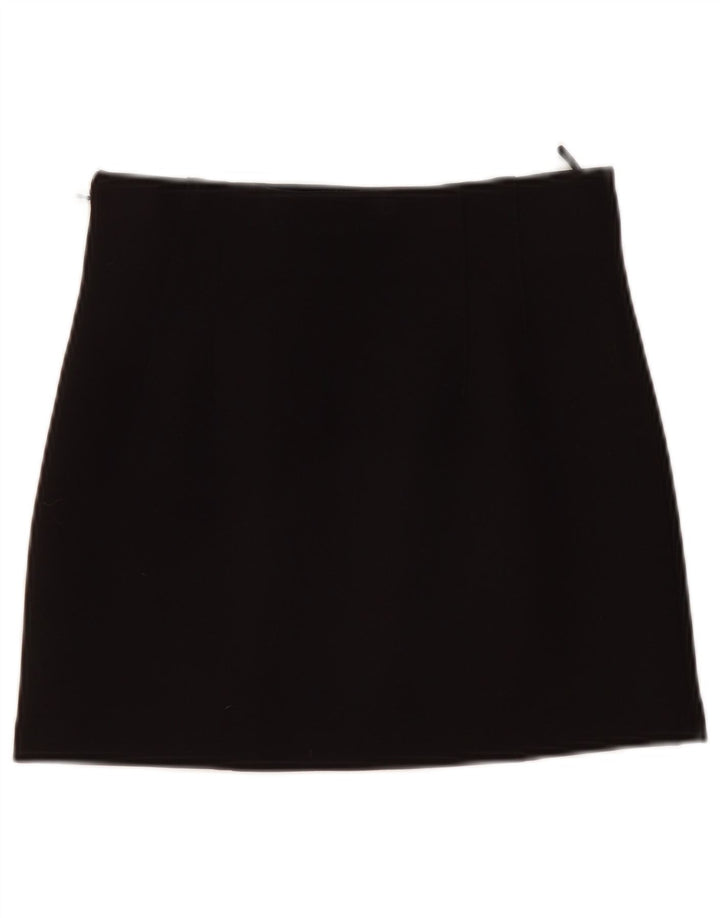 Zara Femme Mini Jupe Moyenne W28 Noir Polyester