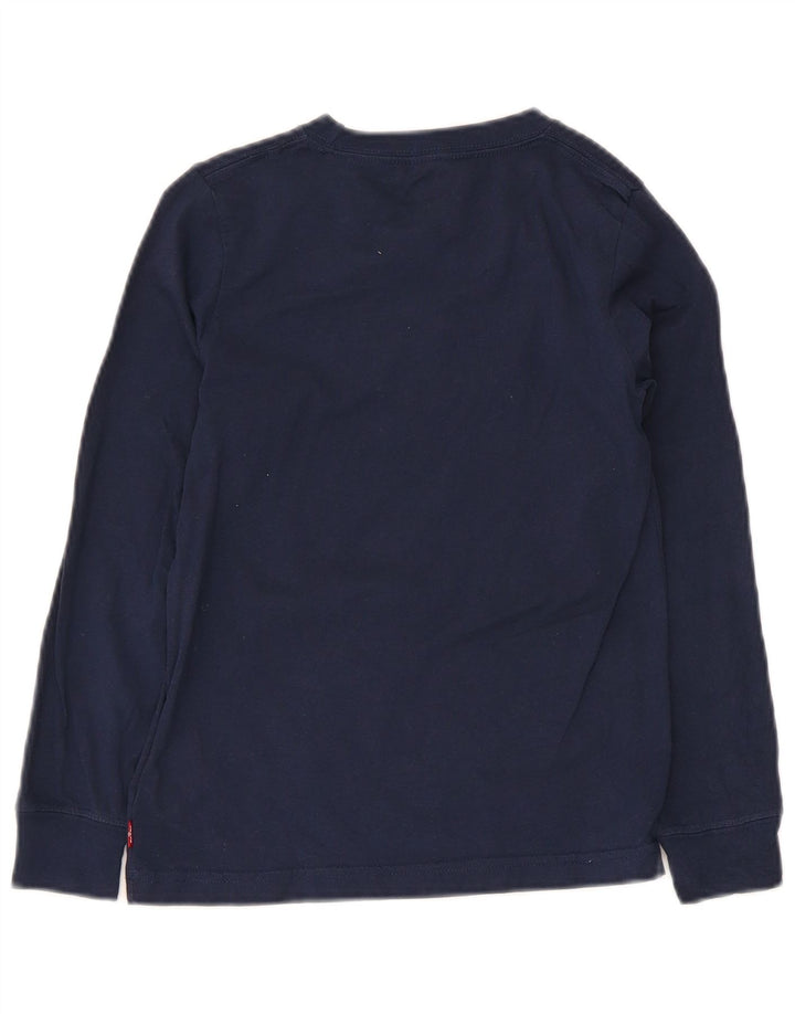 Levi's Haut graphique à manches longues pour garçon 7-8 ans Bleu marine Coton