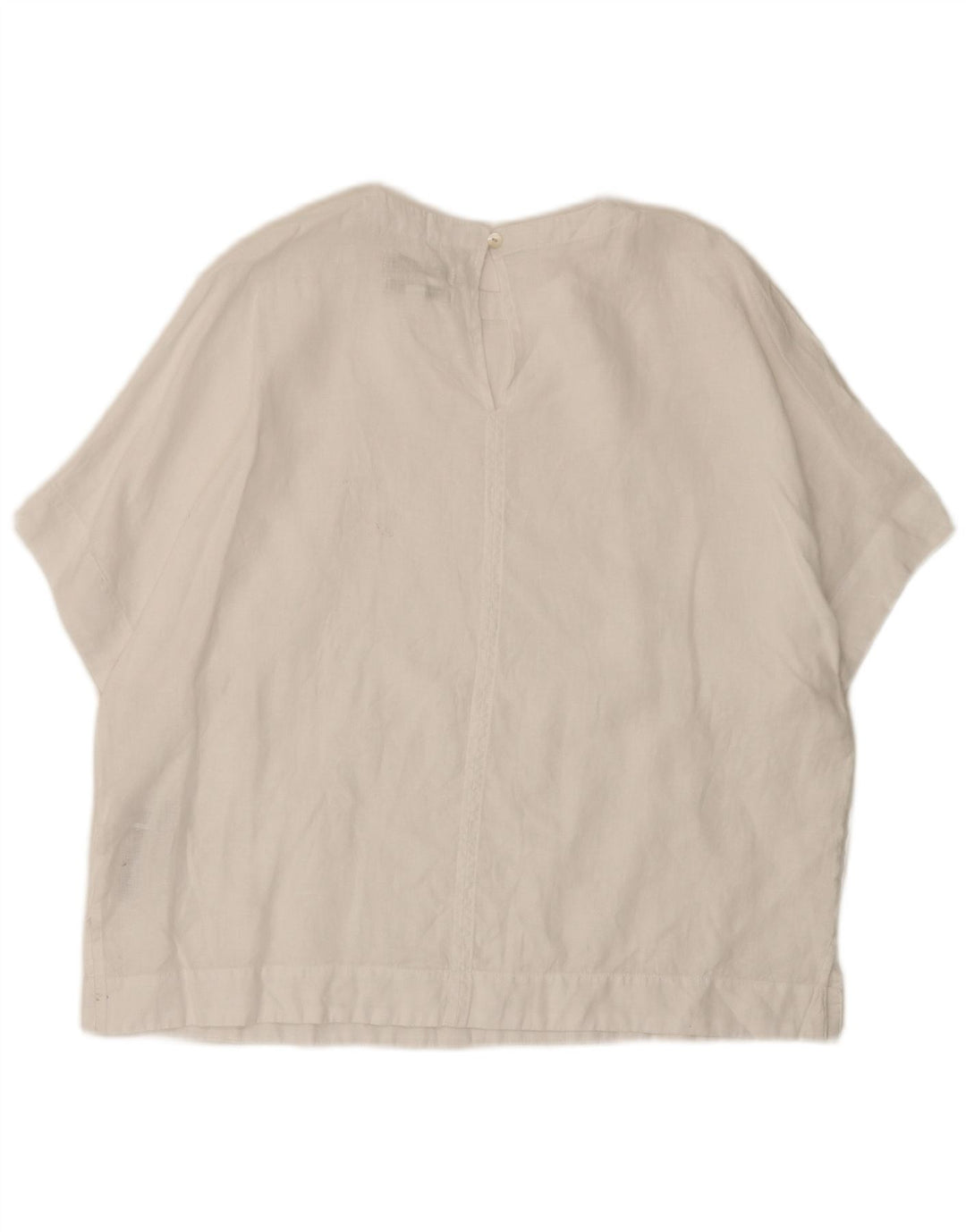 Marks & Spencer Chemisier surdimensionné pour femme UK 14 Grand lin blanc