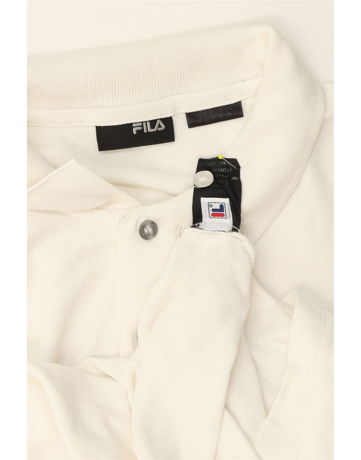 Fila Polo Homme Blanc Moyen Coton