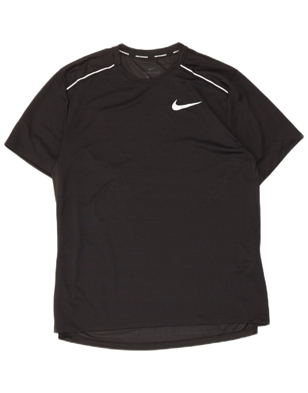 Nike Hommes Dri Fit T-Shirt Haut Noir Moyen Polyester