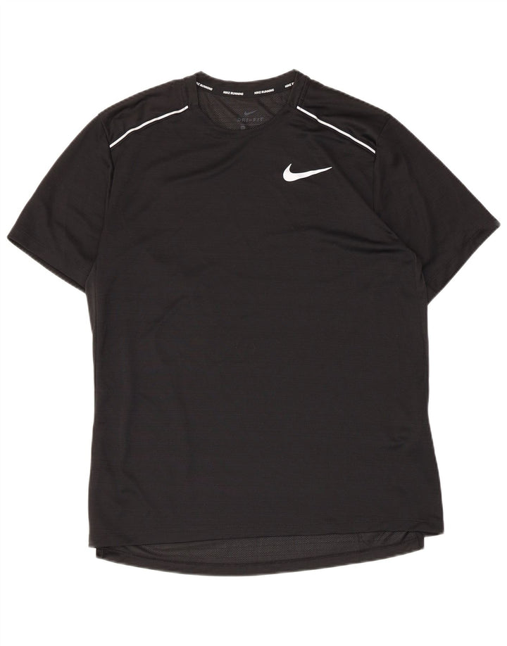 Nike Hommes Dri Fit T-Shirt Haut Noir Moyen Polyester