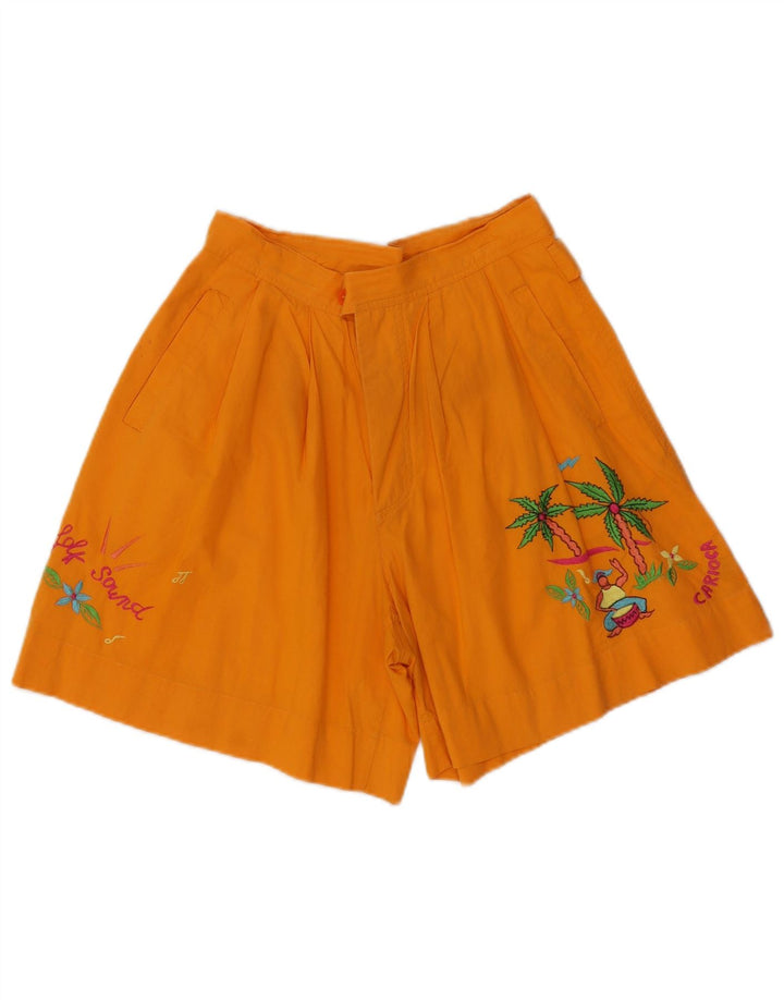 vintage Femme Graphique Pegged Chino Shorts W28 Orange Moyen