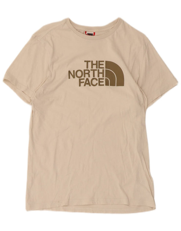 The North Face T-Shirt Graphique Homme Coton Beige Moyen