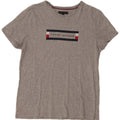 Tommy Hilfiger T-Shirt Graphique Femme Grand Gris Coton