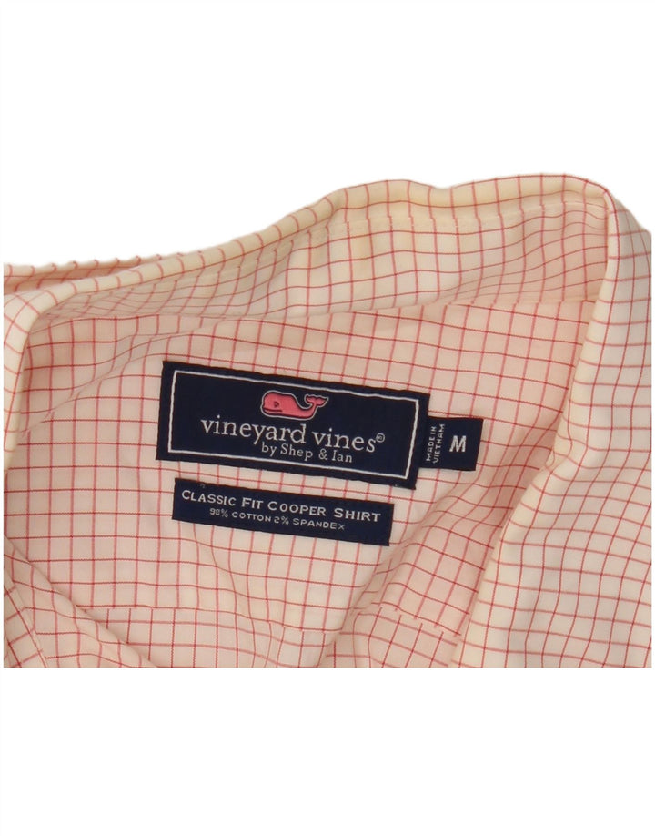 Vineyard Vines Chemise classique pour homme en coton à carreaux blancs moyens