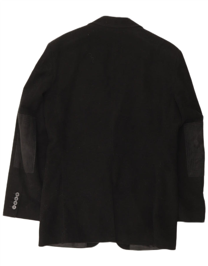 HUGO BOSS Veste Blazer 2 Boutons Homme EU 48 Coton Noir Moyen