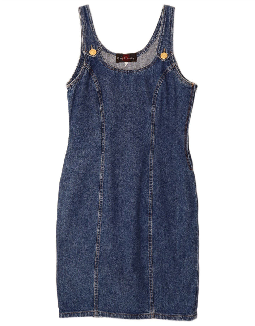 Oleg Cassini Robe en jean sans manches pour femme IT 42 Bleu moyen