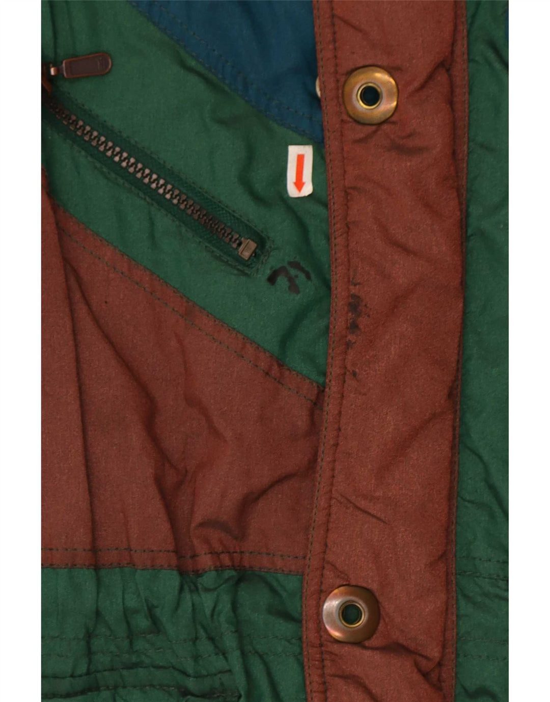 Silvy Veste de Ski Homme IT 52 XL Vert Colorblock Polyester