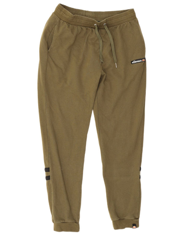 Ellesse Pantalon de survêtement pour femme Pantalon de jogging UK 18 XL Kaki Colourblock Coton