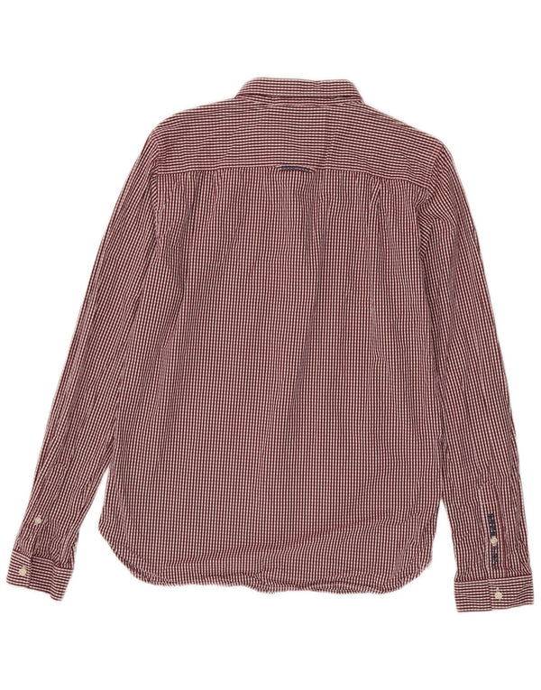 Superdry Chemise Homme Large Rouge Vichy Coton