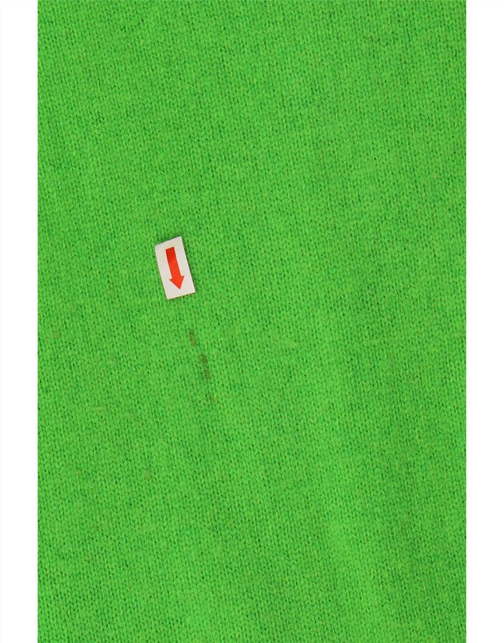 MASSIMO DUTTI Pull long à col rond pour femme UK 14 Vert moyen