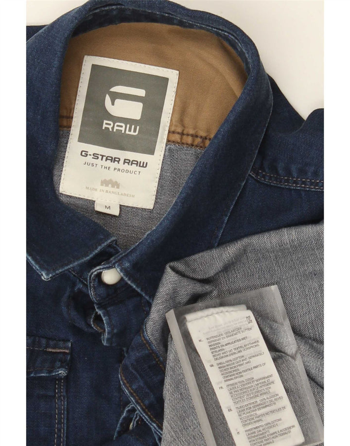 G-Star Chemise en Jean Homme Bleu Moyen Coton