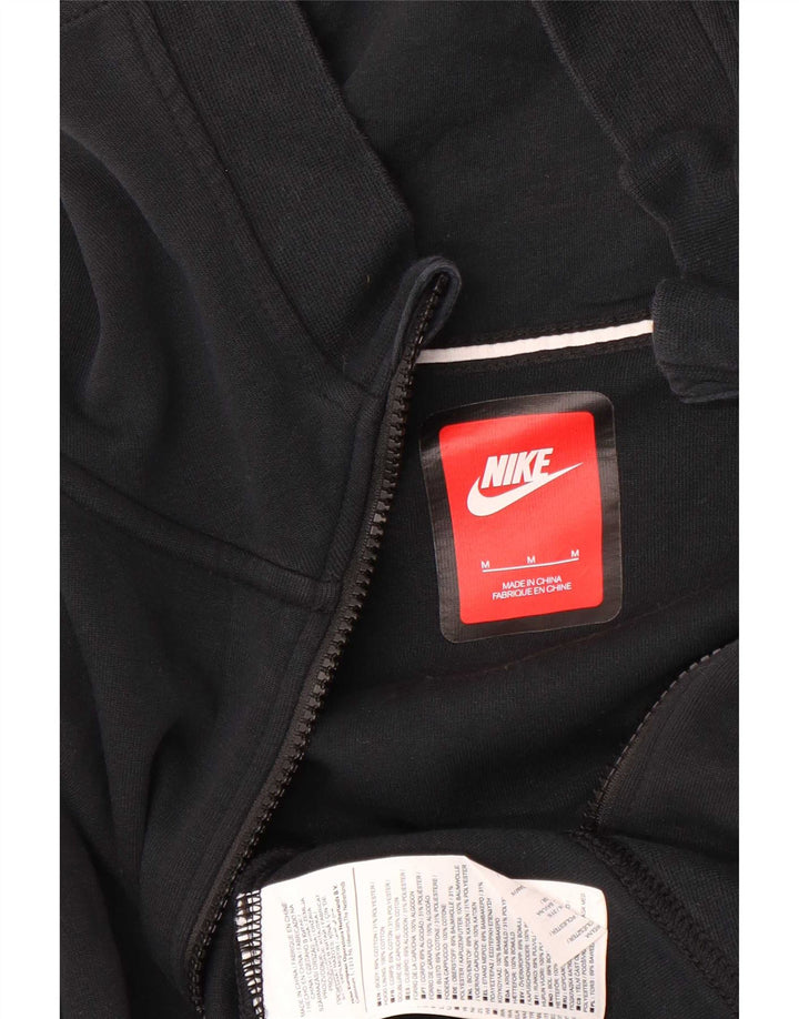 Nike Sweat à capuche zippé pour homme en coton noir moyen