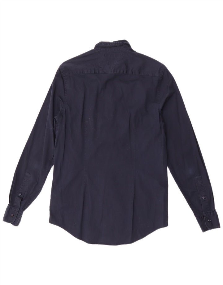 Tommy Hilfiger Chemise Slim Fit Homme Bleu Marine Moyen Coton
