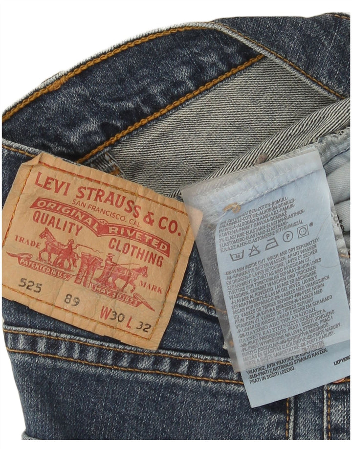 Levi's Short en Jean 525 Femme W30 Bleu Moyen Coton