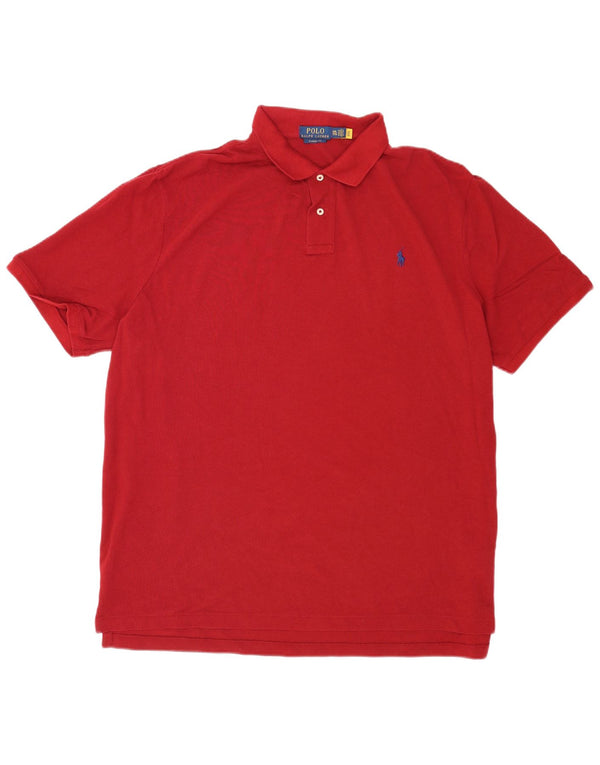 Polo Ralph Lauren Chemise coupe classique pour homme 2XL Rouge Coton