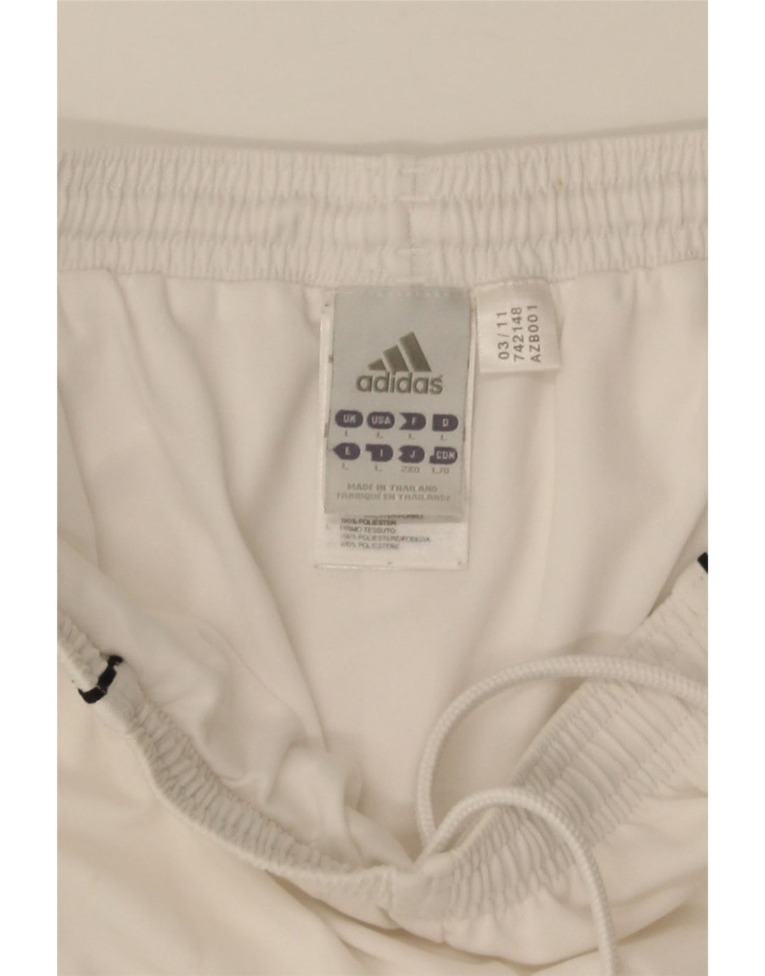 Adidas Hommes Climalite Sport Shorts Grand Blanc Polyester