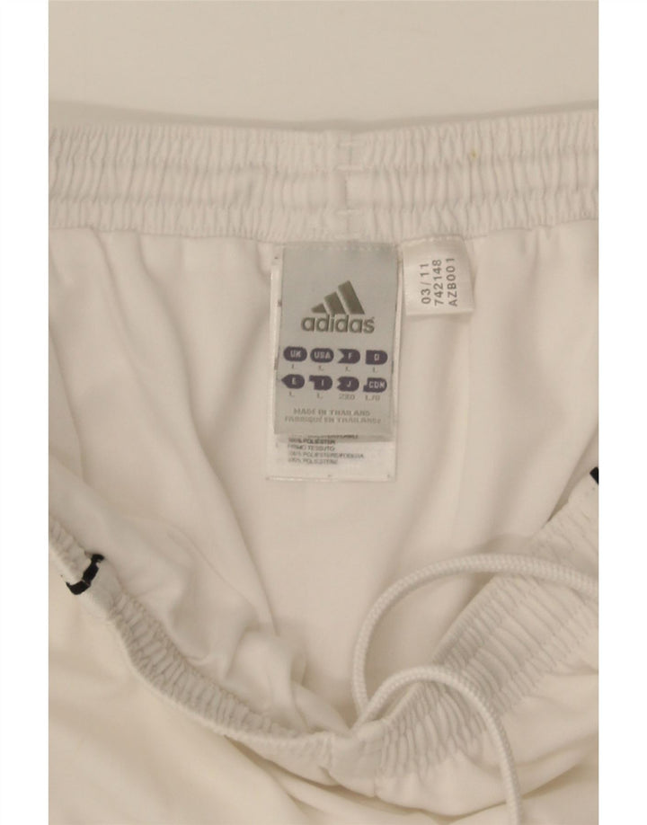 Adidas Hommes Climalite Sport Shorts Grand Blanc Polyester
