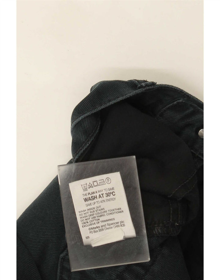 Marks & Spencer Jean droit vieilli pour homme W34 L31 en coton noir