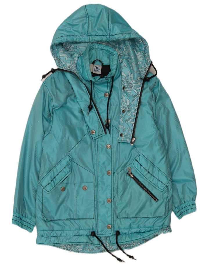 Rodeo Manteau coupe-vent surdimensionné à capuche pour femme IT 36 XS Bleu