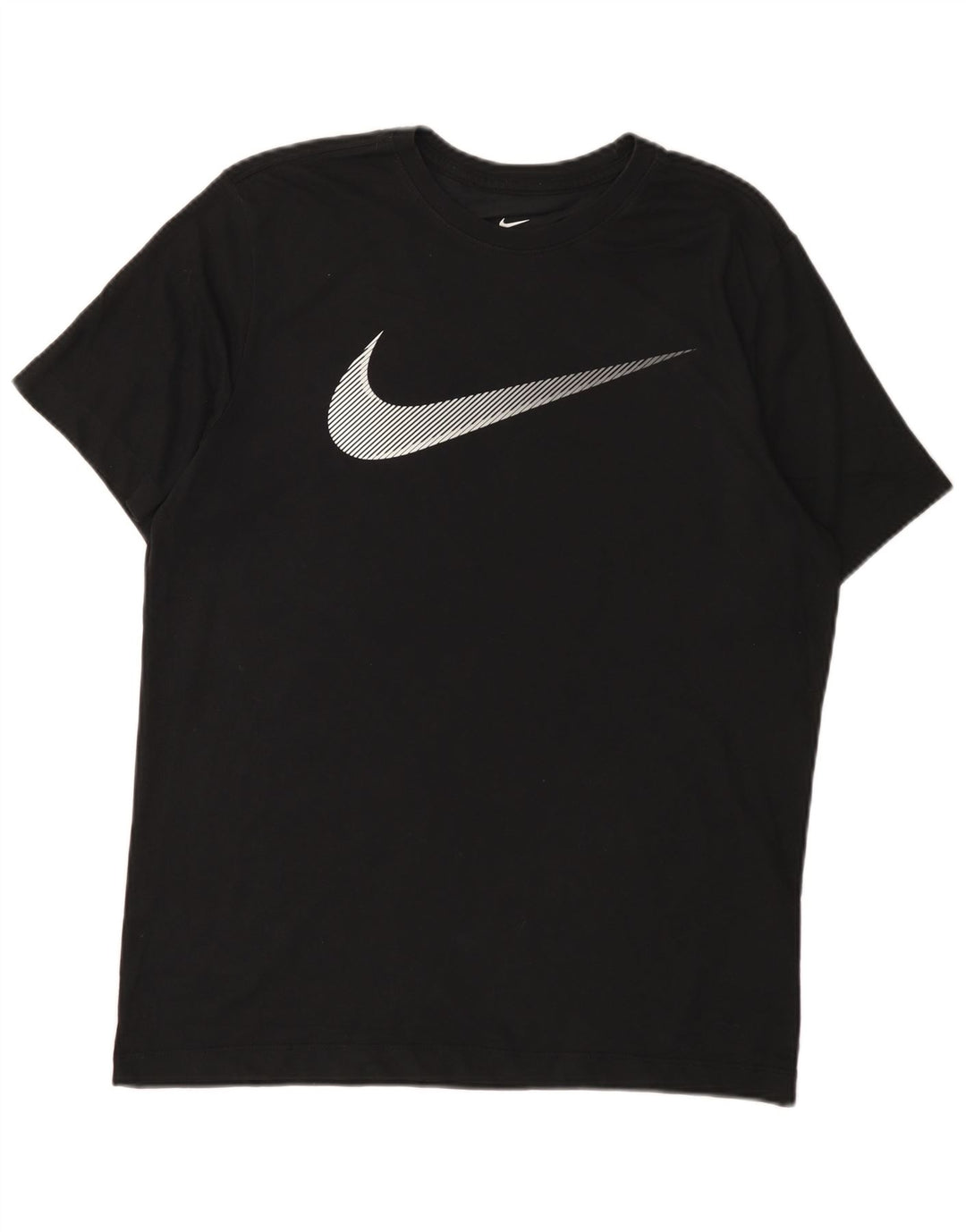 Nike Hommes Dri Fit Graphic T-Shirt Haut Noir Moyen Coton