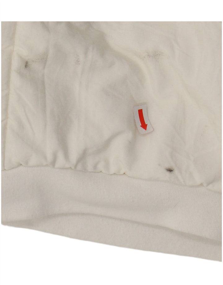 VINTAGE Manteau coupe-vent surdimensionné femme EU 38 Polyamide blanc moyen