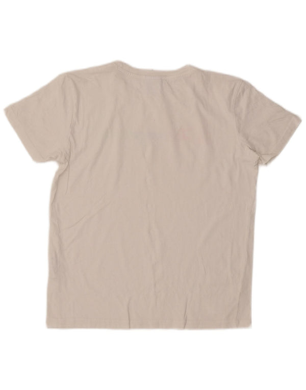 CHAMPION T-Shirt Graphique Femme UK 14 Coton Blanc Moyen