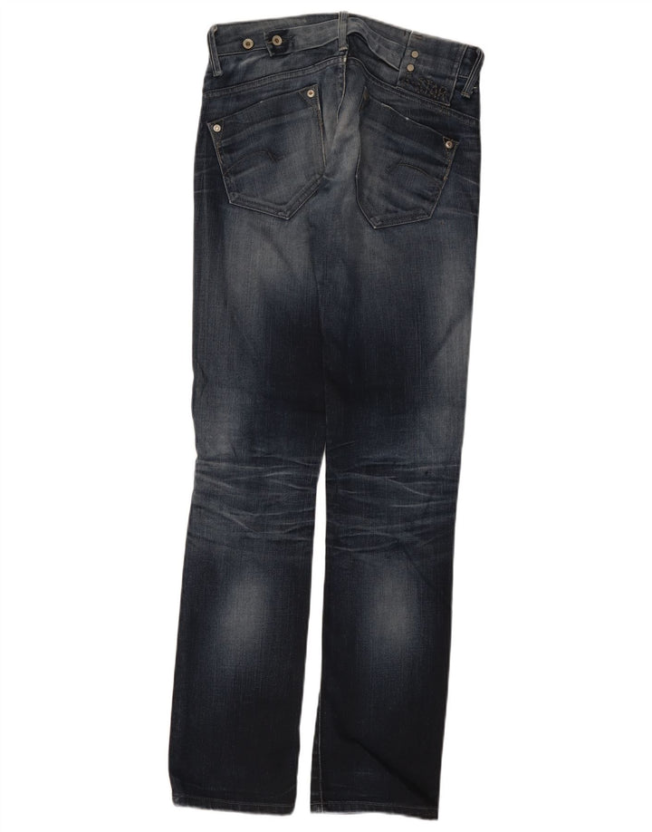 G-Star Jean droit vieilli pour femme W28 L32 Bleu