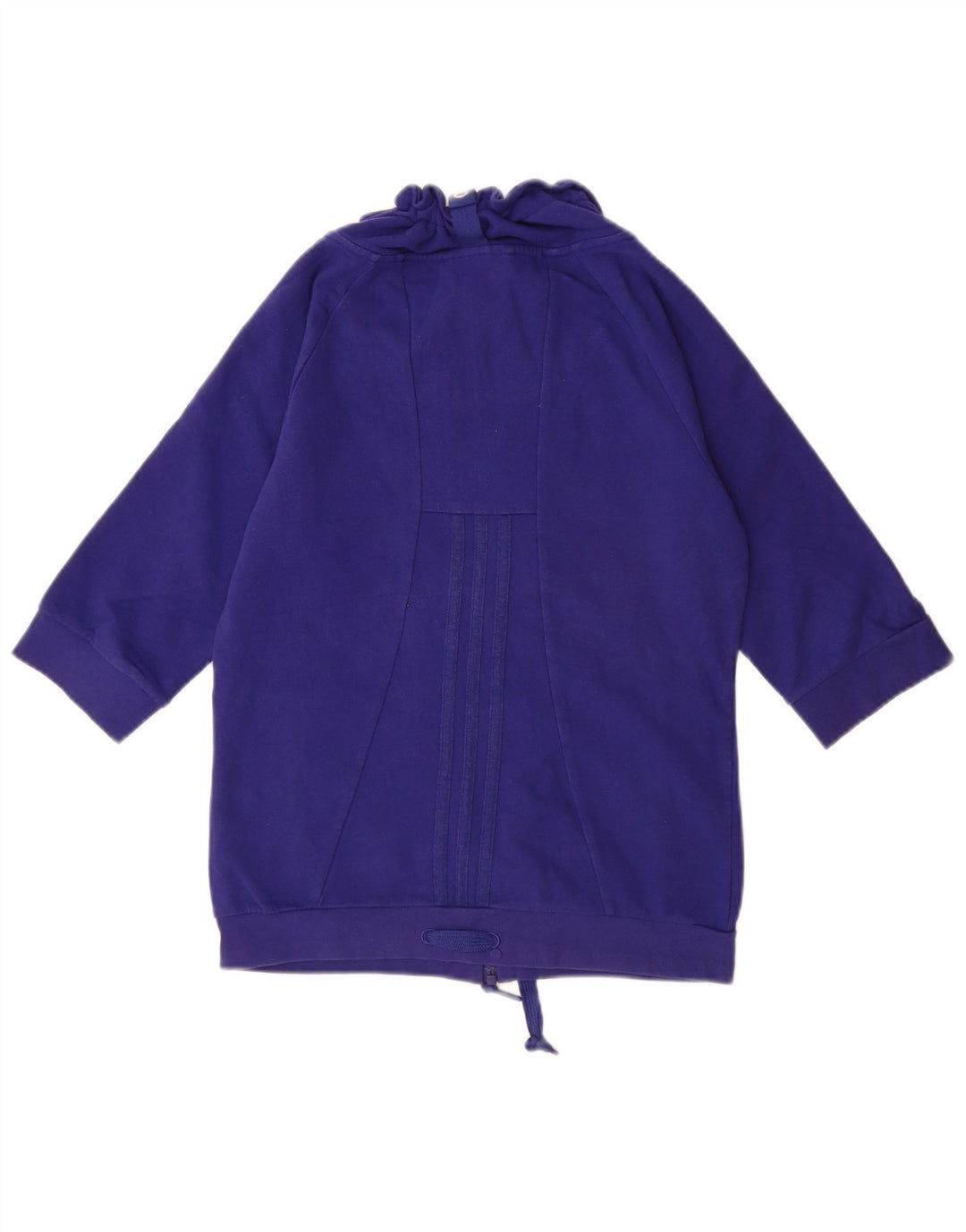 ADIDAS Sweat-shirt à manches 3/4 pour femme UK 10 Petit Bleu Coton