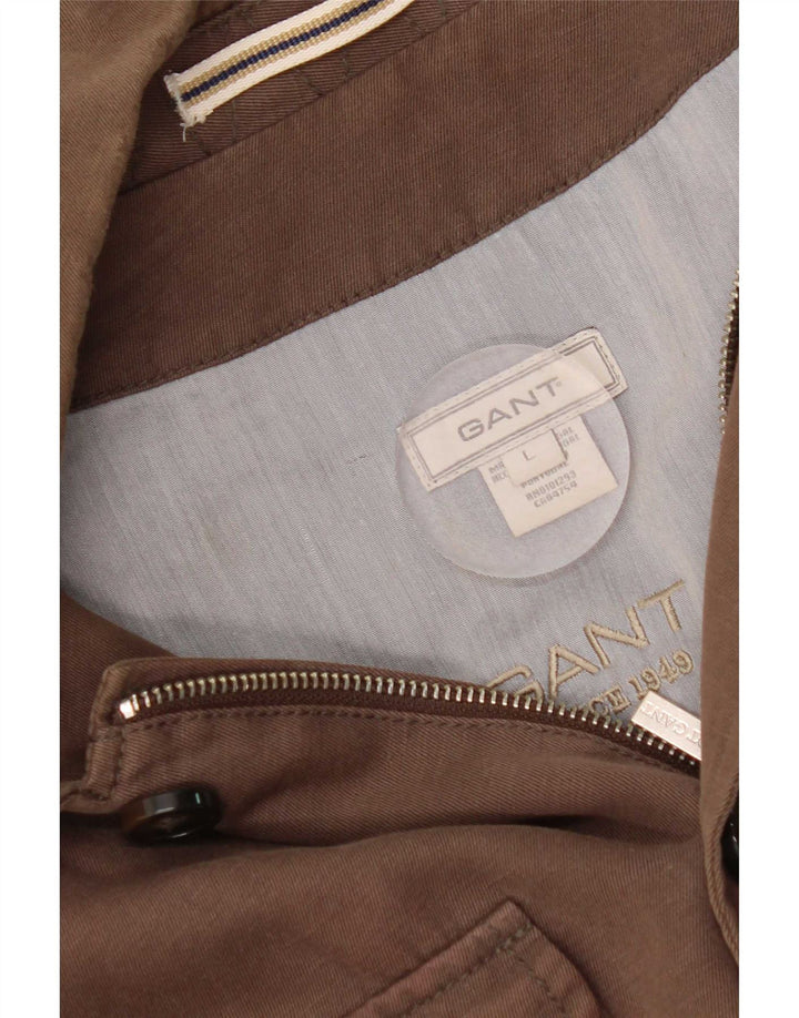 Gant Veste utilitaire pour homme UK 40 Large Marron Coton