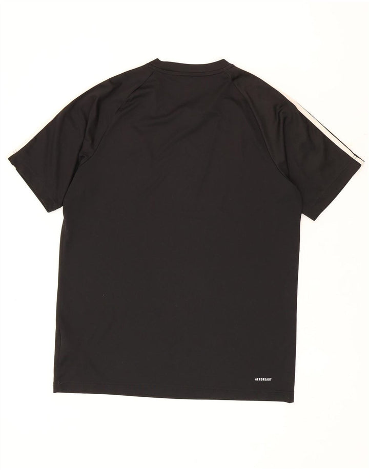 Adidas Hommes Aeroready T-Shirt Top Noir Moyen Polyester