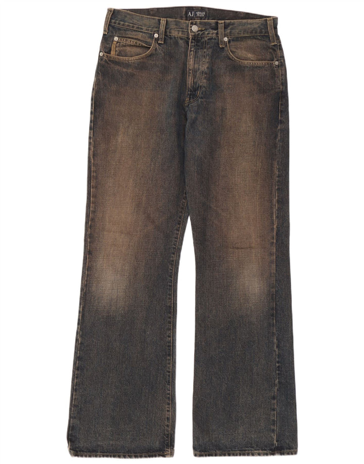 Armani Jeans Bootcut Femme W34 L32 Bleu Marine Coton