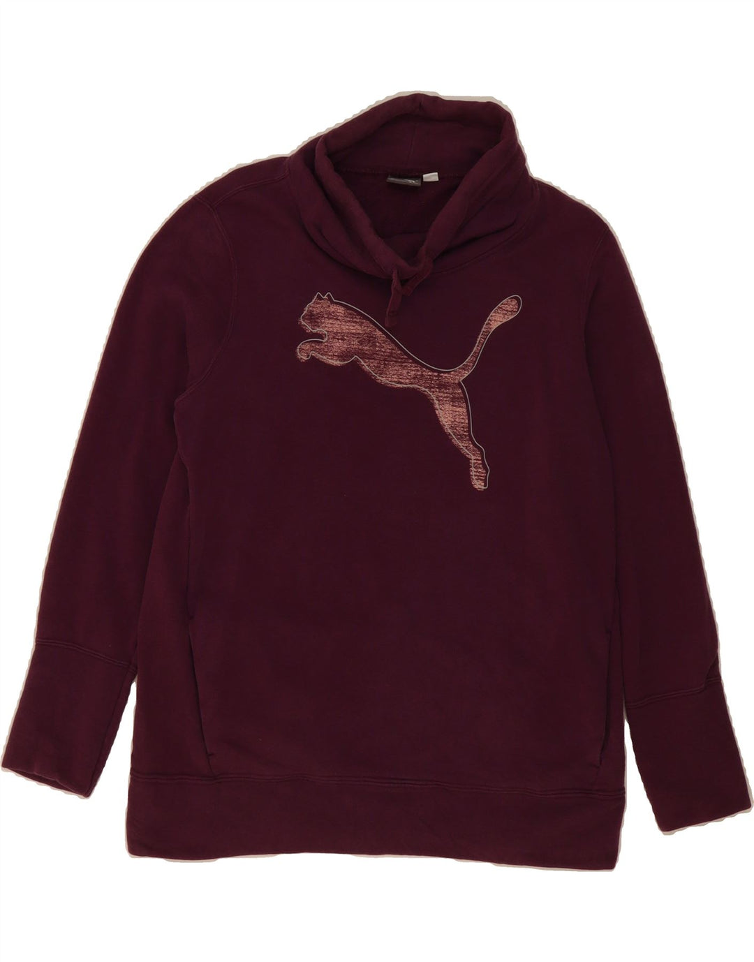 PUMA Womens Graphic Sweatshirt Jumper UK 16 Large Purple Vintage Puma and Second-Hand Puma from Messina Hembry 