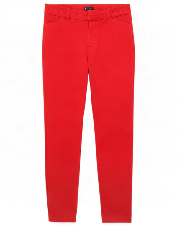 Pantalon chino coupe slim Gap pour femme UK 12 Medium W32 L29 Coton rouge