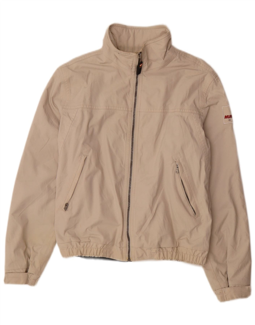Murphy & Nye Veste Bomber Homme UK 36 Petit Blanc Cassé Polyamide