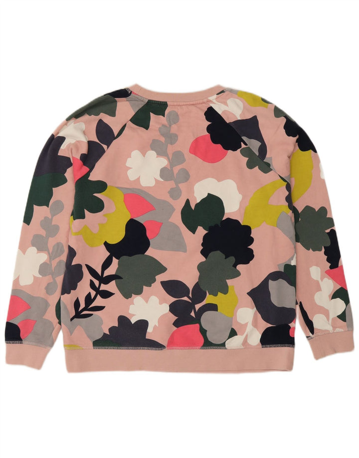 Boden Femme Coupe Regular Sweat-Shirt Coton Floral Rose Moyen