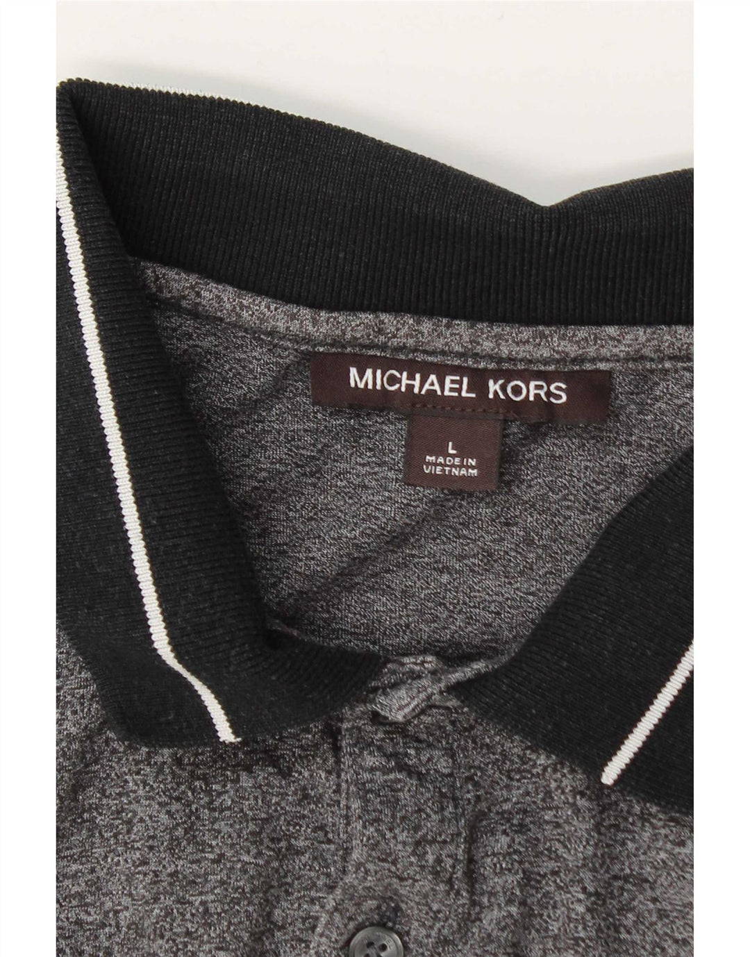 Michael Kors Polo Homme Grand Gris Moucheté