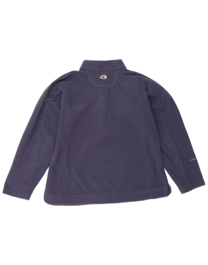 Sprayway Pull polaire à col zippé pour femme UK 10 Small Bleu marine Polyester
