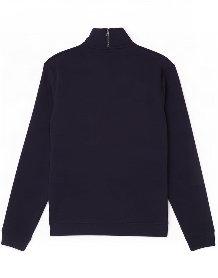 Ted Baker Sweat-shirt à col zippé pour homme Taille 3 Bleu marine moyen Coton