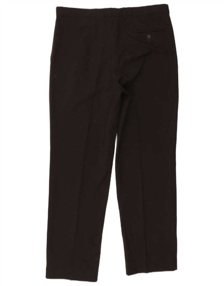 Marks & Spencer Pantalon de costume pour homme W36 L31 Noir Polyester