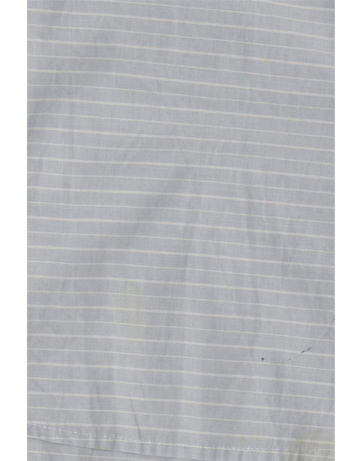 Kappa Chemise pull pour homme en coton à fines rayures bleues