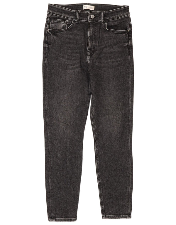 Zara Jean skinny taille haute pour femme EU 40 Medium W30 L28 Gris