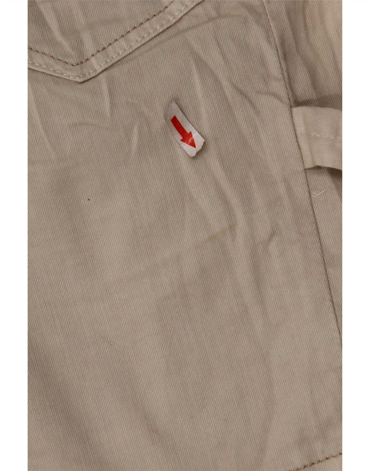 Guess Jupe Cargo En Denim Femme W28 Coton Beige Moyen