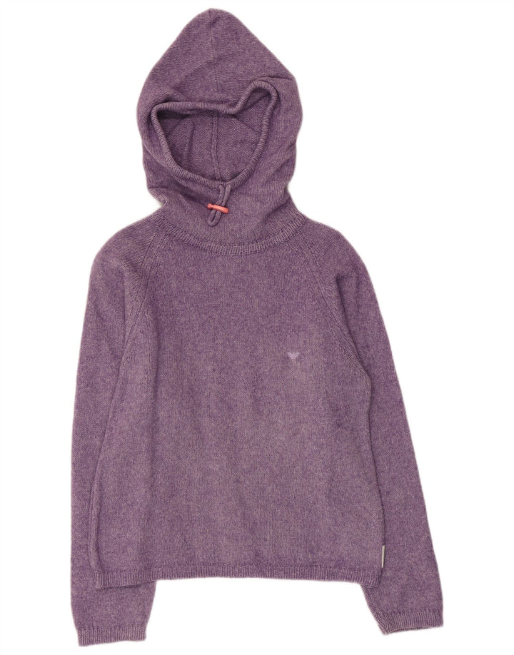 ARMANI JUNIOR Pull à capuche fille 7-8 ans Violet Coton