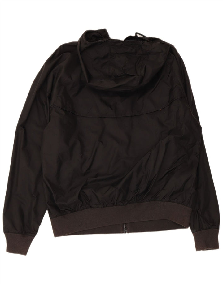 Nike Veste de pluie à capuche pour homme UK 36 Petit nylon noir