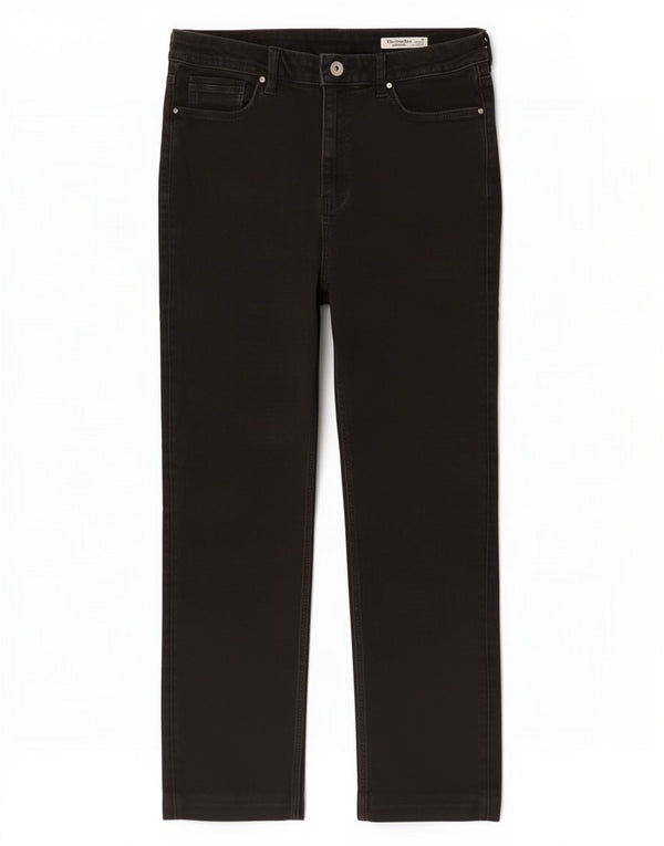 Marks & Spencer Jean droit The Sophia pour femme UK 16 Large W32 L29 Noir
