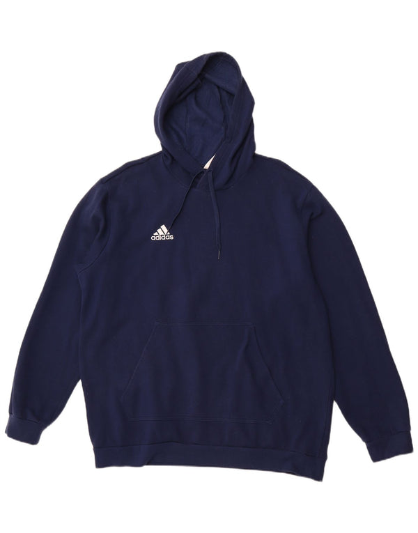 ADIDAS Pull à capuche pour homme XL Bleu marine Coton