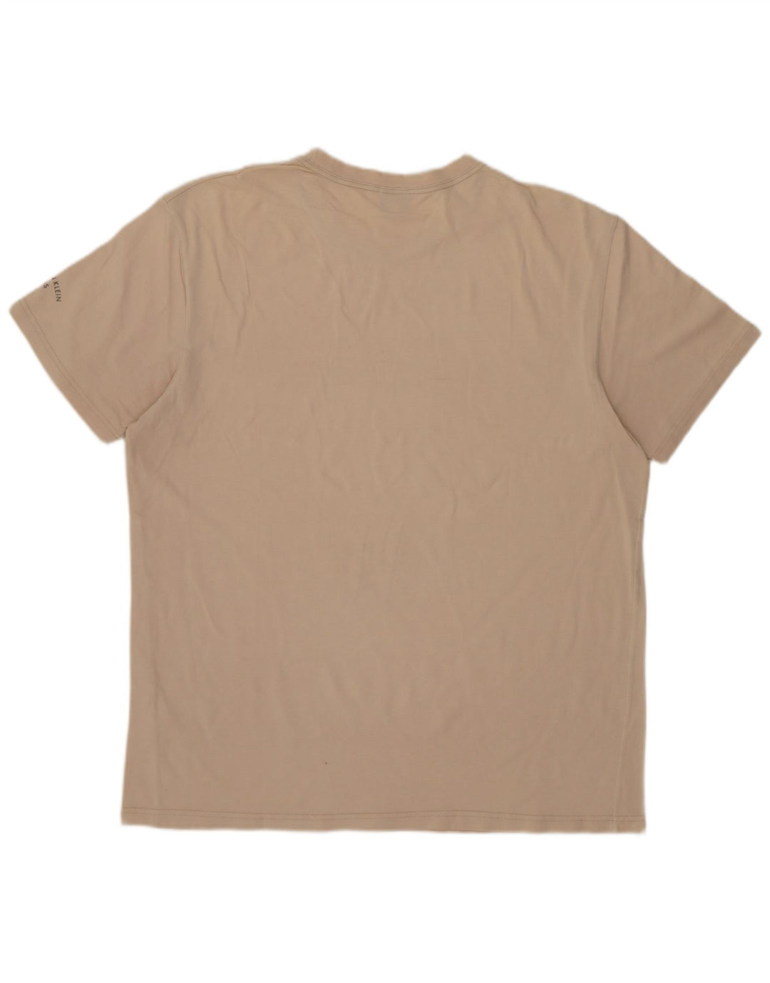 CALVIN KLEIN JEANS T-Shirt Homme Top Large Beige Coton