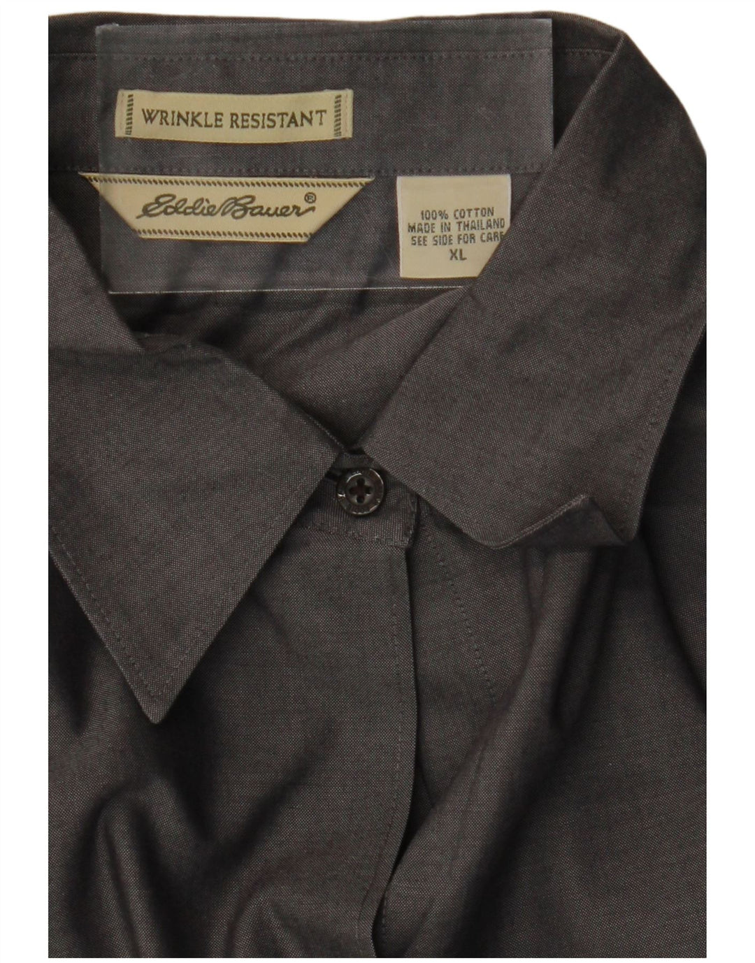 EDDIE BAUER Chemise Femme UK 18 XL Gris Coton